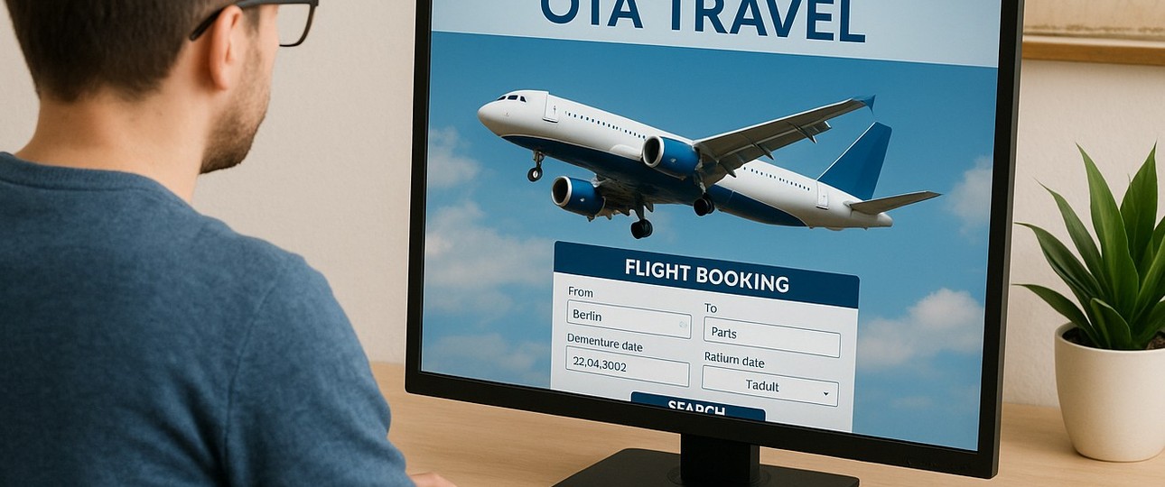 Flugbuchung bei einem Online-Reisebüro: Die Branchengrößen geloben Besserung.