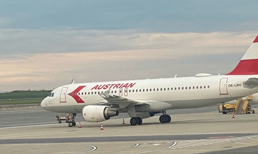 Airbus A320 von Austrian Airlines: Fliegt im Winter kaum.