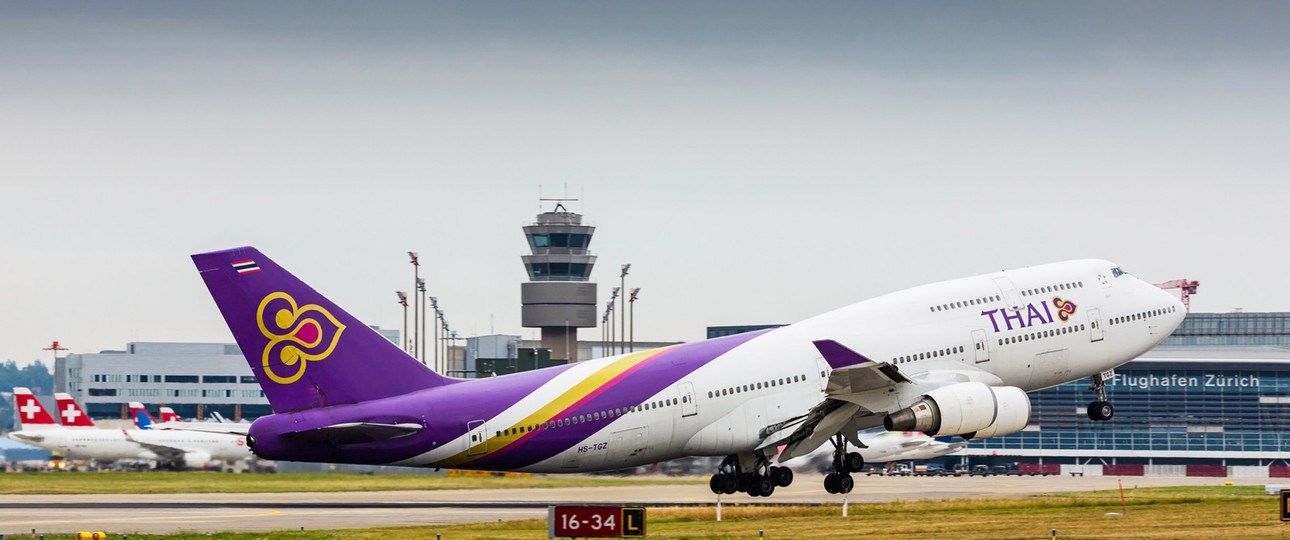 Boeing 747 von Thai Airways: In Europa künftig ein seltener Gast.