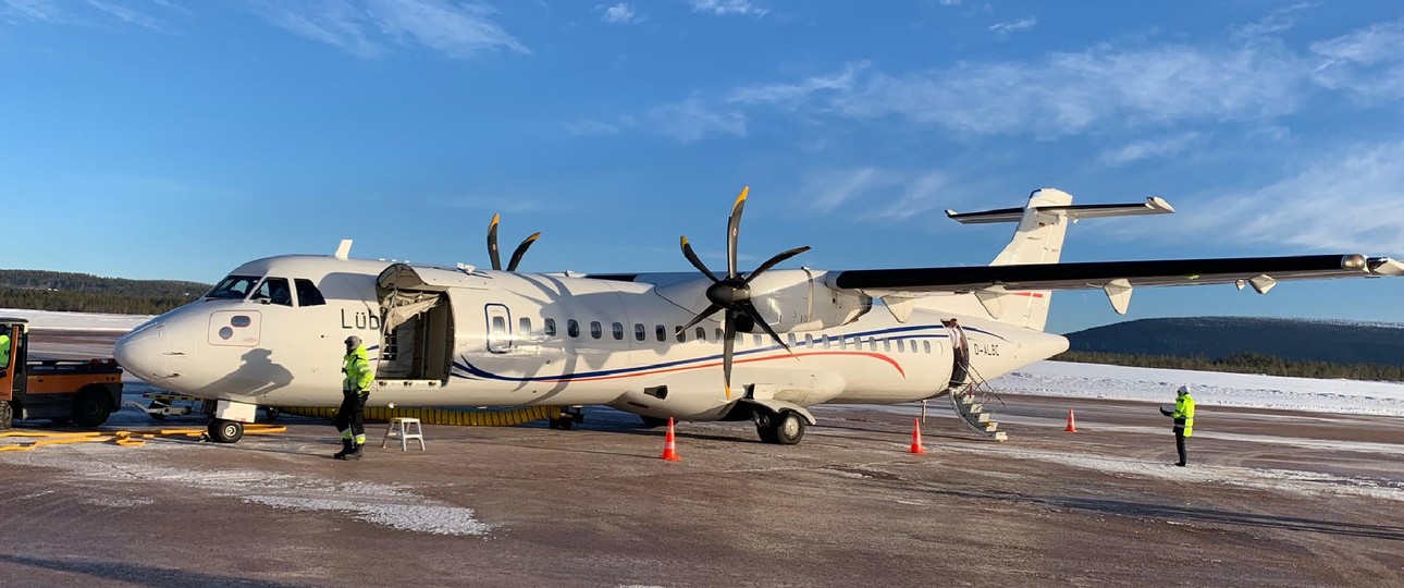 Flieger von Lübeck Air: In den hohen Norden.