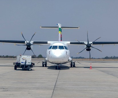 ATR42 von Air Zimbabwe: Die Fluglinie betreibt aktuell ein Flugzeug.