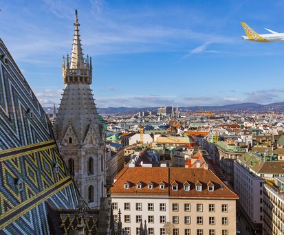 Dreamliner von Scoot über Wien: Bald regelmäßiges Bild.
