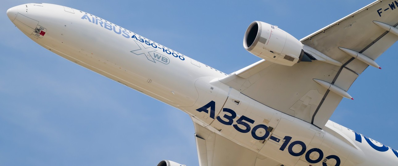 Airbus A350-1000 im Flug: Die getreckte Version kommt nicht vor 2033.