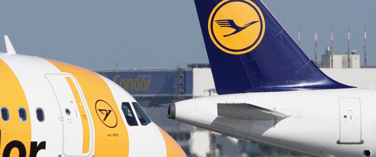 Jets von Condor und Lufthansa: Dienstreisen mit der jeweils anderen Airline gibt es für die Mitarbeitenden bald nicht mehr vergünstigt.