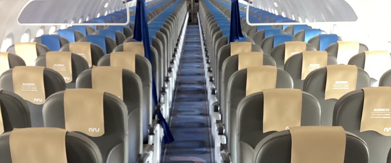 Blick in die neugestaltete Marabu-Kabine: Bis zum Sommer soll die gesamte Flotte vereinheitlicht sein.