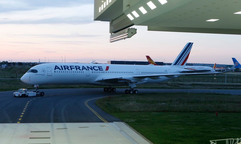 Der erste Airbus A350 von Air France: KLM gibt ihre Oder an die Franzosen ab.