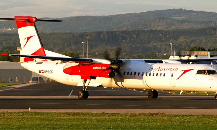 Dash 8 von Austrian Airlines: Die OE-LGK gehört zu den letzten acht verbliebenen Exemplaren.