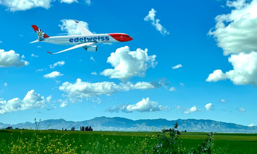 Airbus A350 in den Farben von Edelweiss: Fliegt ab Sommer 2025.
