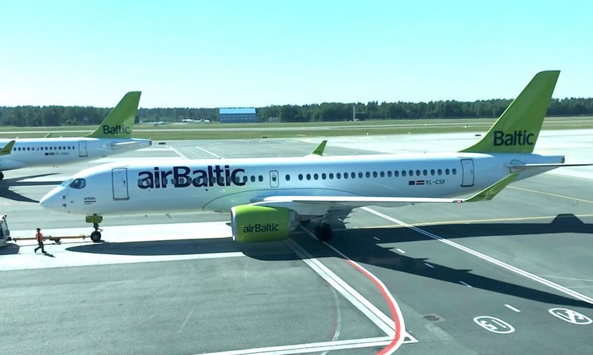 Airbus A220 von Air Baltic: Der Staat hilft der angeschlagenen Nationalairline.