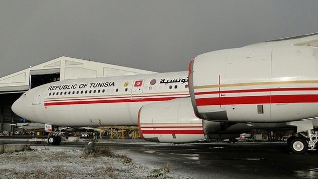 Der Airbus A340, der Ben Ali gehörte: Steht zum Verkauf.