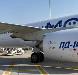 Irkut-MS-21-Testflieger mit dem PD-14: Jetzt gibt es keine Alternative mehr zum russischen Triebwerk.