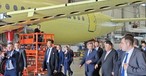 Kim Jong Un in der Fabrik in Komsomolsk am Amur: Interesse an neuen Flugzeuge.