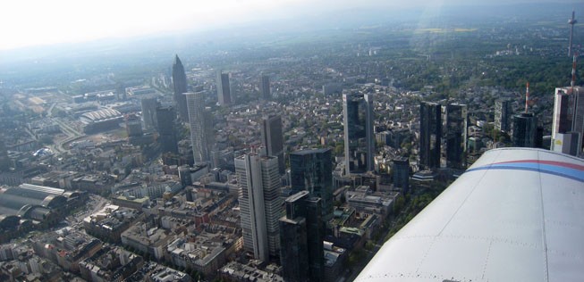 Über Frankfurt am Main.