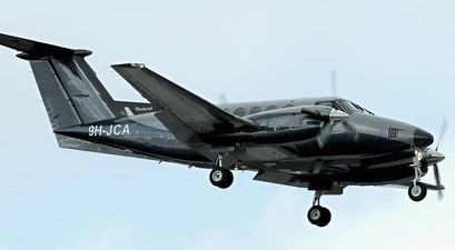 Beechcraft 200 Super King Air von Small Fly: Die maltesische Airline gewann eine Ausschreibung in Italien.