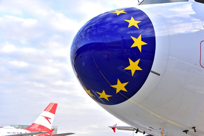 ... besitzt jetzt eine blaue Europa-Nase.