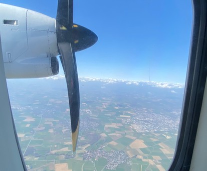 Blick aus dem Flugzeug: Virtuelle Airlines sind ein neues Phänomen.