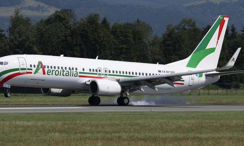 Eine Boeing 737 von Aeroitalia: Die Fluggesellschaft liegt im Streit mit Ex-Partnerin Gotofly.