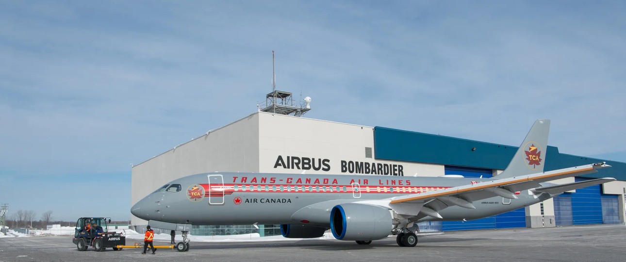 Neuester Airbus A220: Air Canada stellt die neue Sonderlackierung vor.