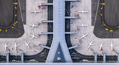  Der Istanbul Airport aus der Luft: Der Flughafen ist zum ersten Mal der am besten vernetzte der Welt.