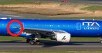 Der Airbus A330 von ITA Airways mit dem Kennzeichen EI-EJP: Huch, da fehlt doch was ...