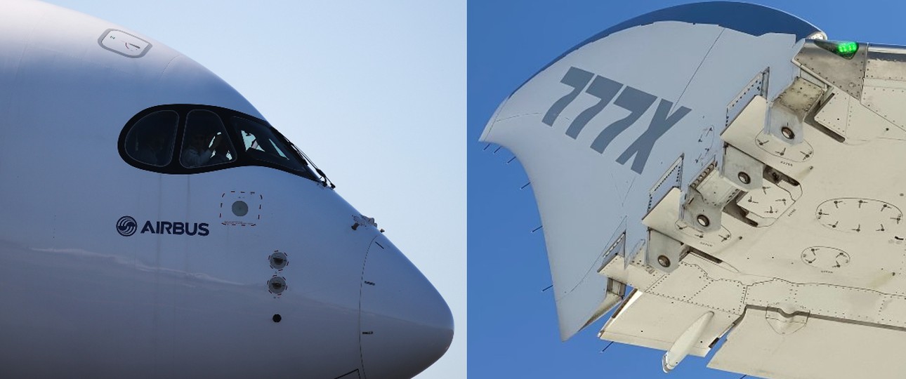 Airbus A350-1000 und Boeing 777-9: KLM schaut genau hin.