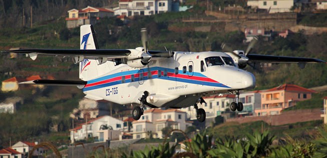 Dornier Do228 von Aero Vip: Von Süden nach Norden quer durch Portugal.