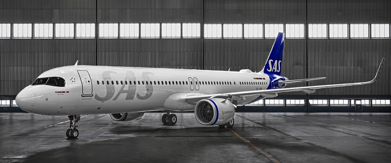 Airbus A321 Lr von SAS: Die Airline ist hoch verschuldet.