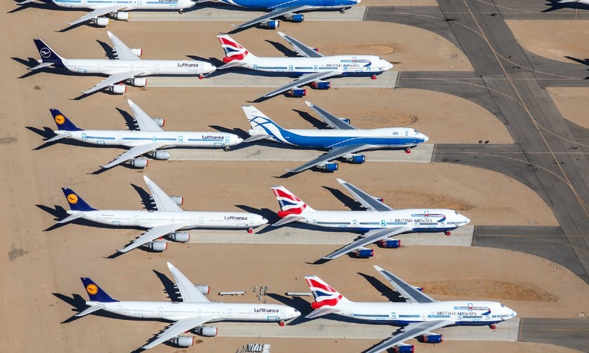 Vor Ort befinden sich Boeing 747 von British Airways, Airbus A340 von Lufthansa oder auch Fracht-Jumbo-Jets.