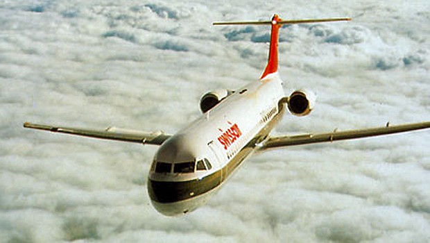 Eine Fokker 100 der ehemaligen Swissair: Die Maschinen sind in die Jahre gekommen.