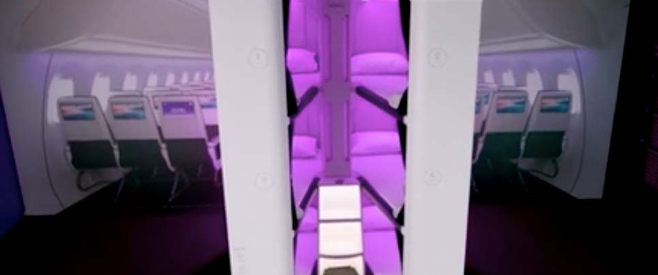 Skynest-Konzept von Air New Zealand: Schlafkojen sind als Zusatzprodukt für Economy-Kunden gedacht.