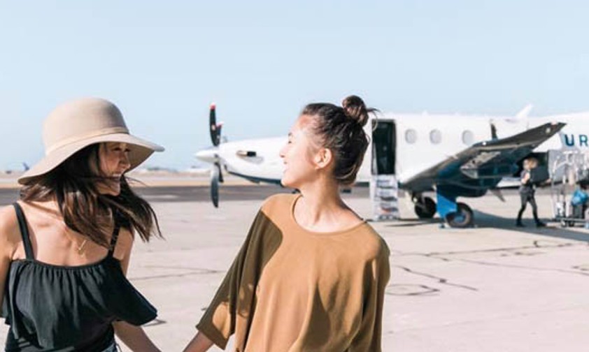 Fluggäste von Surf Air: In Europa sind eher Geschäftsreisende das Zielpublikum.