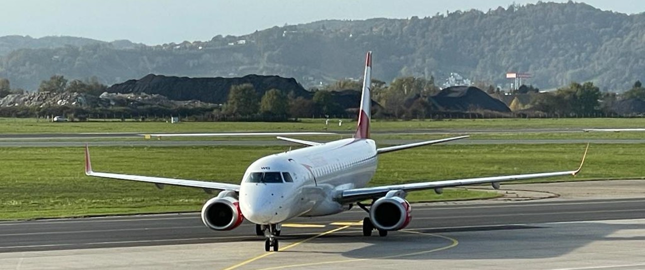 Flieger am Flughafen Graz: Das Geschäft zieht im Vergleich zu den beiden Vorjahren ...