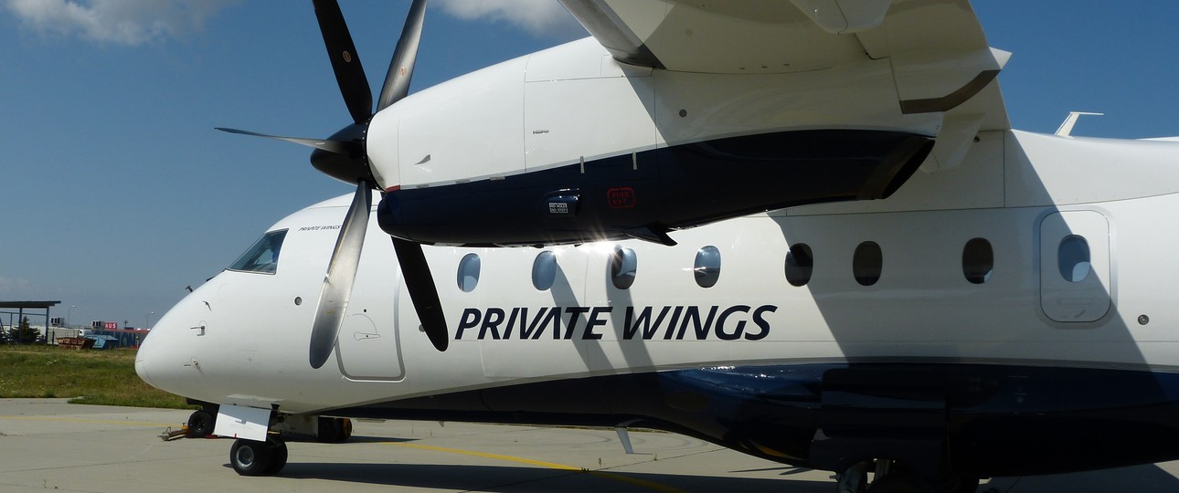 Dornier 328 von Private Wings: Kein Start in Lugano.