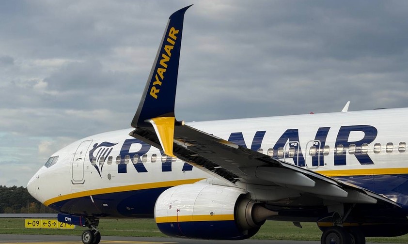 Boeing 737 Max von Ryanair: Ohne Internet unterwegs.
