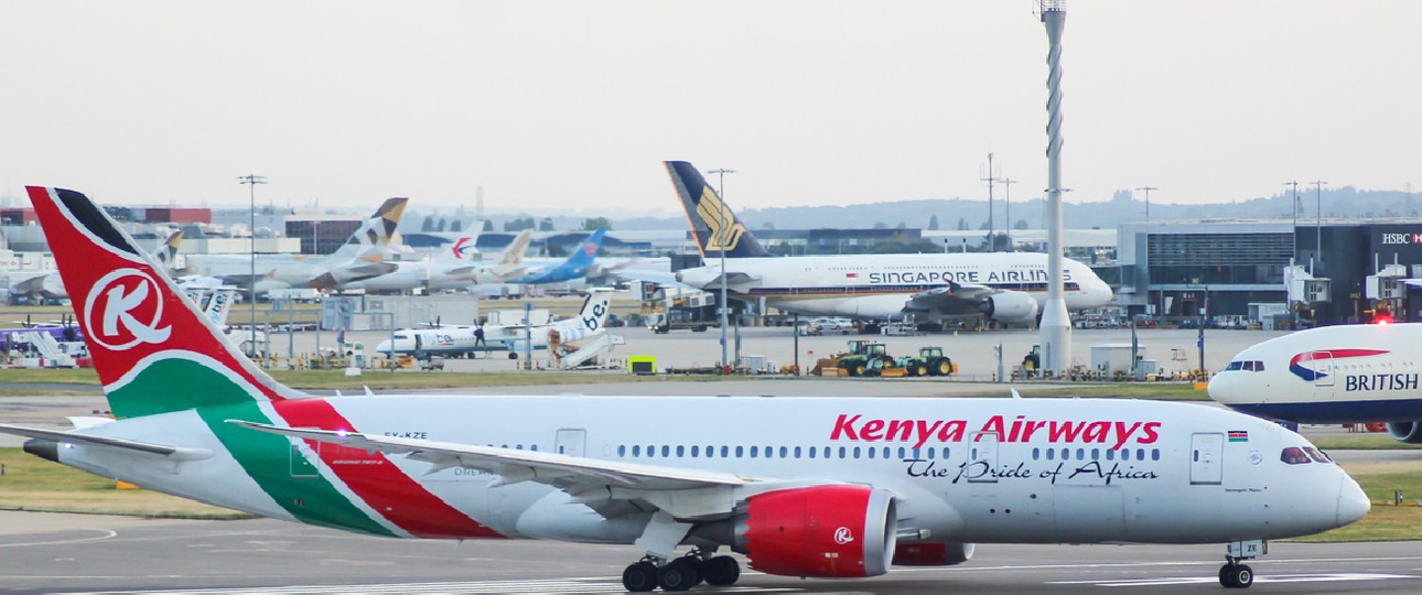 Flieger von Kenya Airways: Die Airline macht schon länger Verluste.