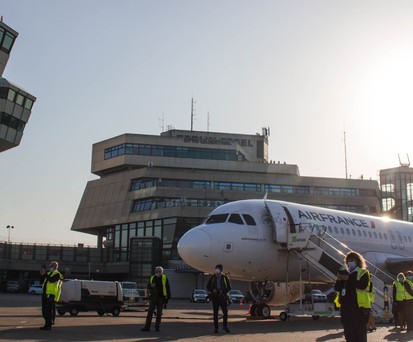 Letztes Flugzeug in Berlin-Tegel: Den letzten Flug führte Air France mit einem Airbus A320 nach Paris durch.