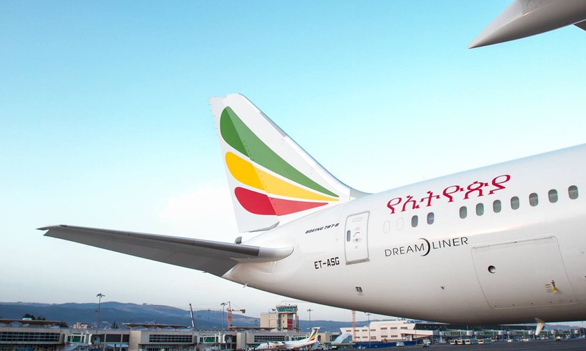Boeing 787 von Ethiopian Airlines: Der Dreamliner fliegt ab Juni mit Fünfte-Freiheit-Rechten von Addis Abeba über Madrid nach Dublin.
