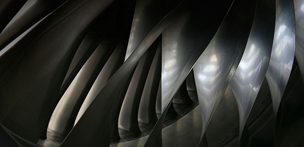 Detail eines Treibwerks des Typs Trent 900: Rolls Royce passt die Motoren an.