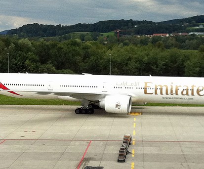 Boeing 777 von Emirates: Zwei Jets dieses Modells waren an dem Vorfall beteiligt.