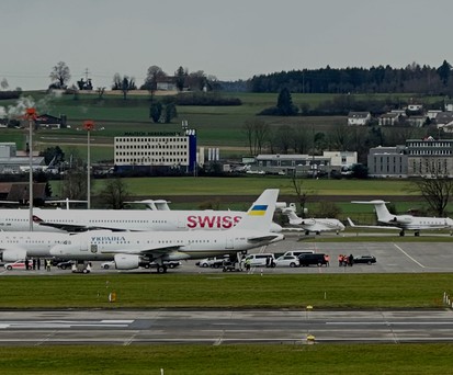Flughafen Zürich: Viele hochrangige Gäste erwartet.