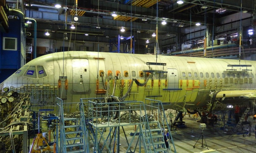 Eine MS-21: Die Produktion ist in vollem Gange.