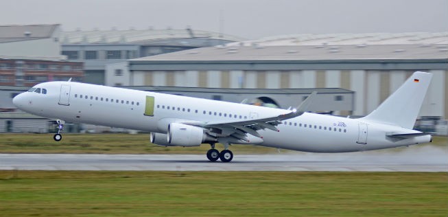 A321 mit dem temporären Kennzeichen D-AVXF: Von Hamburg nach Teheran?
