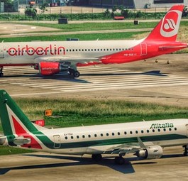 Flieger von Air Berlin und Alitalia: Werden die Airlines enger verzahnt?