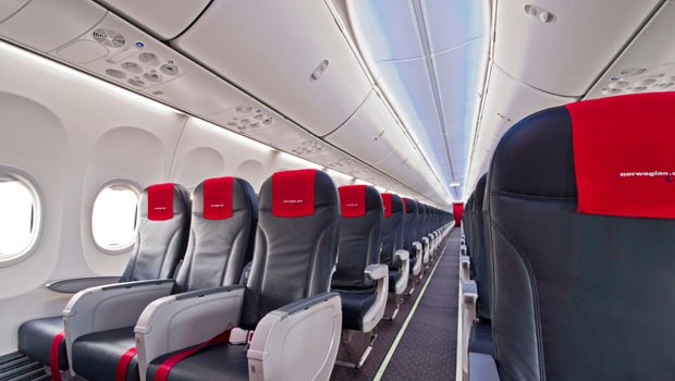 Kabine einer 737: Aus den Decken könnten die Teile herausbrechen.