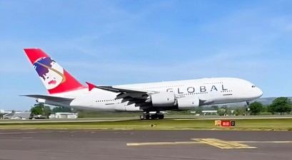 Die 9H-GLOBL hebt ab: Der erste FLug von Global Airlines