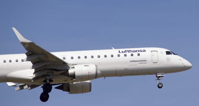 Bombardier CRJ 900 von Lufthansa Cityline: Hebt nicht mehr ab.