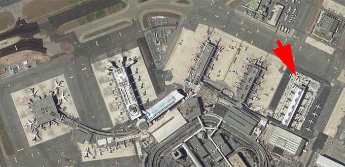 Die Lage des neuen Flugsteig A.