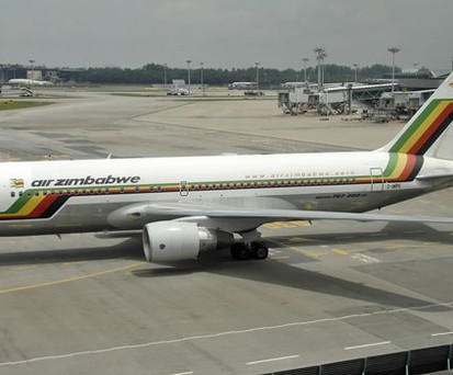 B767-200 von Air Zimbabwe: Von der Amerikanischen Ersatzteilfirma gepfändet.