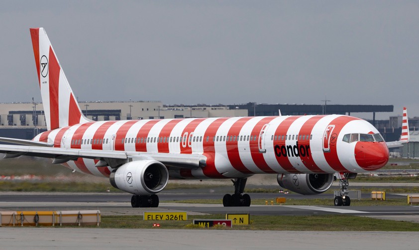 Die D-ABOM: Die Boeing 757 hatte ihren letzten regulären Einsatz bei Condor.
