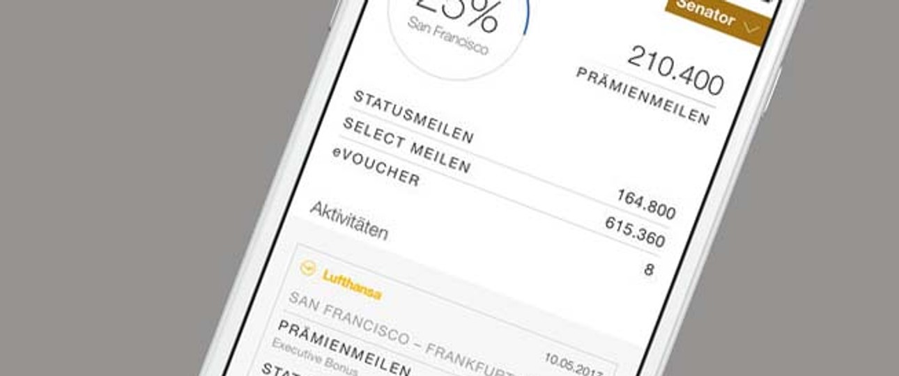 Miles-and-More-App: Ab März wird neu gerechnet.